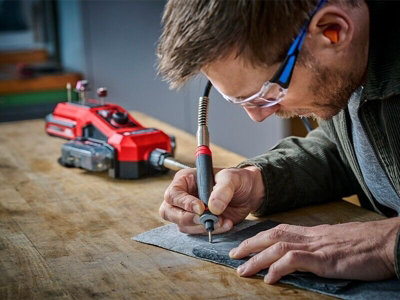 Einhell Cordless Precision Rotary Tool 18V Power X-Change With 55pcs Accessory Kit TE-MT 18/34 - Body Only