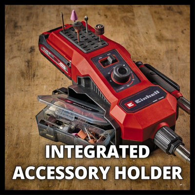 Einhell Cordless Precision Rotary Tool 18V Power X-Change With 55pcs Accessory Kit TE-MT 18/34 - Body Only