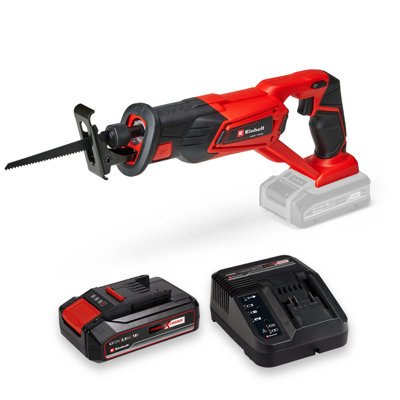 Einhell Cordless Reciprocating Saw 18V PXC With Battery And Charger 1x Saw Blade Power X-Change TE-AP 18/22 Li