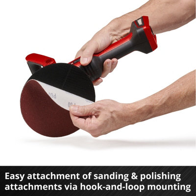 Einhell Cordless Rotary Car Polisher With Pads 18V 3-In-1 Machine Polishing Buffer Sander Power X-Change CE-CP 18/180 - Body Only