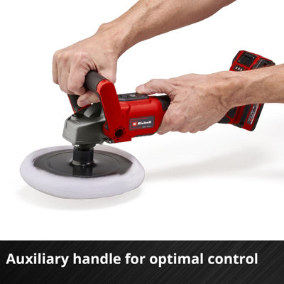 Einhell Cordless Rotary Car Polisher With Pads 18V 3-In-1 Machine Polishing Buffer Sander Power X-Change CE-CP 18/180 - Body Only