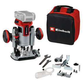 Einhell Cordless Router 18V With Accessory Kit Brushless Professional Power X-Change TP-RO 18 Set Li BL-Solo - Body Only