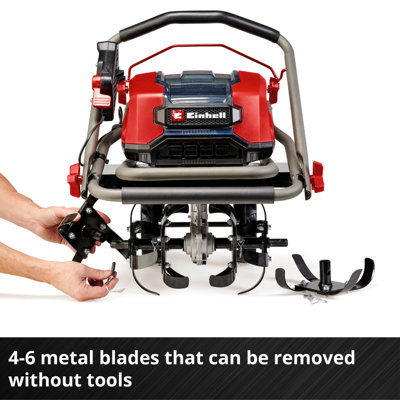 Einhell Cordless Tiller Rotovator 36V Brushless Professional Range PXC ...