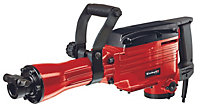 Einhell Demolition Hammer - Powerful 1600W - 43J Impact Force - SDS-Max Chuck - Includes Chisels & Carry Case - TC-DH 43