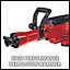 Einhell Demolition Hammer - Powerful 1600W - 43J Impact Force - SDS-Max Chuck - Includes Chisels & Carry Case - TC-DH 43