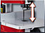 Einhell Electric Band Saw - Height Adjustable With 45 Degree Tilt - Dust Extraction - Powerful 250W Bench Saw Red - TC-SB 200/1