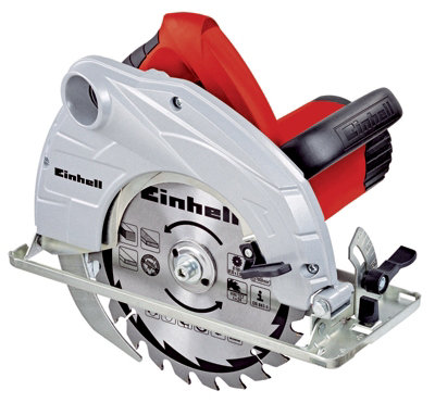 Einhell Electric Circular Saw - 190mm Blade Width - Powerful 1400W - With  Softstart & Dust Extraction - TC-CS 1400 | DIY at B&Q