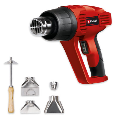 Einhell Electric Heat Gun 2000W With 5pc Accessory Kit Up To 550 Degrees Celsius TH-HA 2000/1