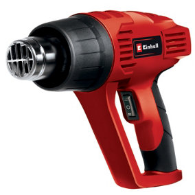Einhell Electric Heat Gun - Includes 2pc Metal Nozzle Kit - Up To 550 Degrees Celsius - Fast 2000W Hot Air Warmup - TC-HA 2000/1