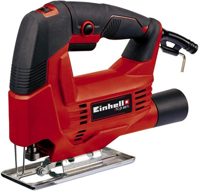 Einhell Electric Jigsaw - Powerful 400W Motor - 45 Degree Bevel - Dust Extraction - Tool-Free Blade Change - TC-JS 60/1