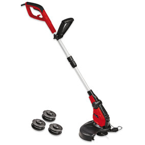Einhell Electric Strimmer 30cm Corded Grass Trimmer - Includes 3 Thread Spools - For Lawn Edging Rotatable Head And Guide Wheel