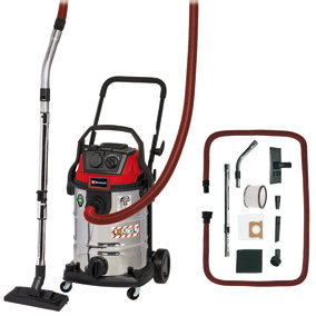 Einhell Electric Wet And Dry Vacuum Cleaner - 30L Capacity Tank - Powerful 1400W - Blowing Function - Castor Wheels - TE-VC 2349