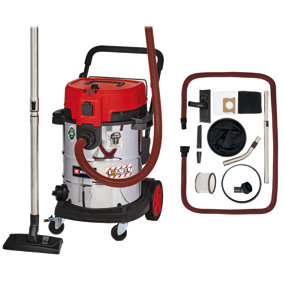 Einhell Electric Wet And Dry Vacuum Cleaner - 50L Capacity Tank - Powerful 1600W - Blowing Function - Castor Wheels - TE-VC 2350