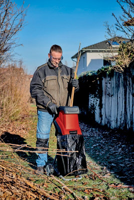 Einhell Garden Shredder 80kg/hr 2500W 50L Catch Bag GC-KS 2540 Easy Transport Handle And Mobile Wheels Corded Electric