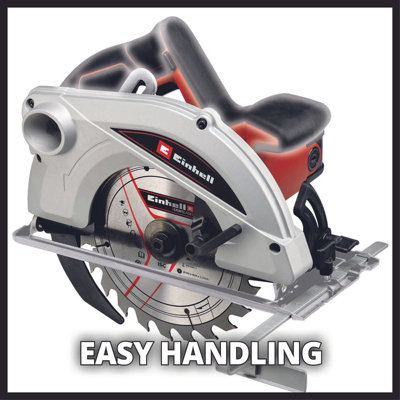 Einhell Handheld Circular Saw - 190mm Blade Width - Powerful 1410W - LED Work Light & Dust Extraction Features - TE-CS 1410
