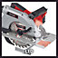 Einhell Handheld Circular Saw - 190mm Blade Width - Powerful 1500W - LED Work Light & Dust Extraction Features - TE-CS 190/1