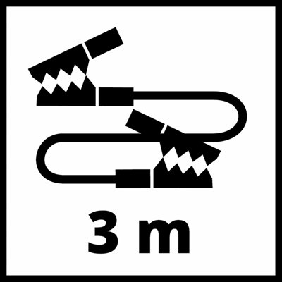Einhell Jumper Cable 16mm Jump Leads With Carry Bag