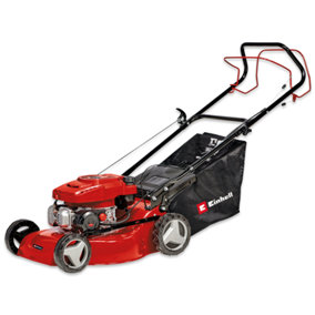 Einhell Manual Lawnmower Push Cylinder - 40cm Cutting Width - Lightweight & Silent Lawn Mowing - 27L Grass Catch Bag - GC-HM 400