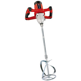 Einhell Mortar & Plaster Mixer - Includes M14 Metal Stirrer - For Mortar/Plaster/Cement - Powerful 1600W Motor - TE-MX 1600-2 CE