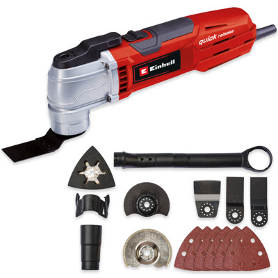 Einhell Multi Tool 300W With 12 Piece Accessory Case Corded Oscillating Tool - TE-MG 300 EQ