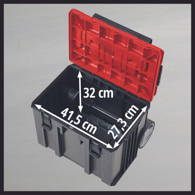 Einhell Power Tool Wheeled Storage Case Stackable Einhell E-Case System 120kg Load Rating E-Case L