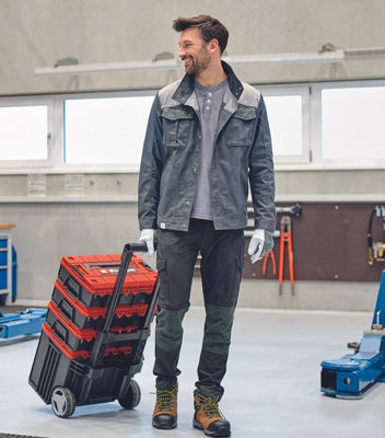 Einhell Power Tool Wheeled Storage Case Stackable Einhell E-Case System 120kg Load Rating E-Case L