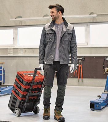 Einhell Power Tool Wheeled Storage Case Stackable Einhell E-Case System 120kg Load Rating E-Case L