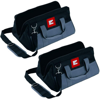 Einhell Power X-Change 16" Open Mouth Tool Bag Holdall + Shoulder Strap X 2