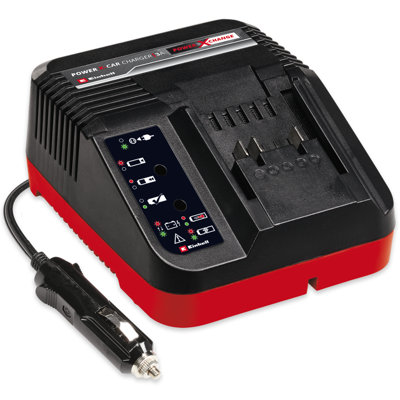 Einhell Power X-Change 18V Battery Charger - 12V Compatible For Charging PXC Batteries In Car - High Speed 3A Fast Charge