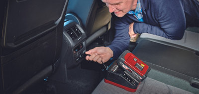 Einhell Power X-Change 18V Battery Charger - 12V Compatible For Charging PXC Batteries In Car - High Speed 3A Fast Charge