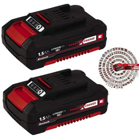 Einhell Power X Change 18v Lithium Ion 1.5ah Battery PX-BAT15 Ozito - Twin Pack