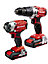 Einhell Power-X-Change 18V Power Tool Set - Cordless Impact Drill & Combi Drill - With 2 Batteries, Charger And Durable Carry Bag