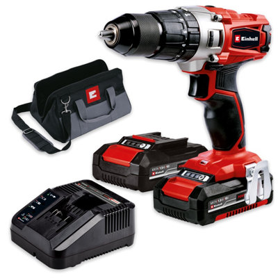 Einhell Power X-Change 18v Twin Pack - 18v Cordless Combi Drill + Impact Driver