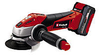 Einhell Power X-Change Cordless Angle Grinder - 115mm Width - Includes Carry Case, 3Ah Battery And Charger - TE-AG 18/115 Li Kit