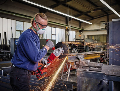 Einhell Power X-Change Cordless Angle Grinder 230mm - Powerful 36V With Softstart - Body Only - AXXIO 36/230 Q