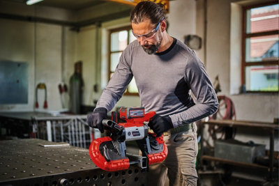 Einhell Power X-Change Cordless Band Saw With Cutting Stand - TE-MB 18/127 Li-Solo - Body Only