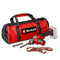 Einhell Power X-Change Cordless Belt File Sander - Includes Belts And Einhell Tool Bag - TE-BF 18 Li-Solo - Body Only