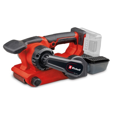 Einhell Power X-Change Cordless Belt Sander - Includes 3x Sanding Belts P80 - 18V Brushless Motor - TP-BS 18/457 Li BL - Body Only