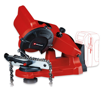 Einhell Power X-Change Cordless Chainsaw Sharpener 18V With Chain Clamp And Depth Stop - Cable-Free - GE-CS 18 Li - Body Only