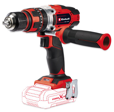 Einhell Power X-Change Cordless Combi Drill 48Nm With Auxiliary Handle 18V TE-CD 18/48 LI-I Solo - Body Only