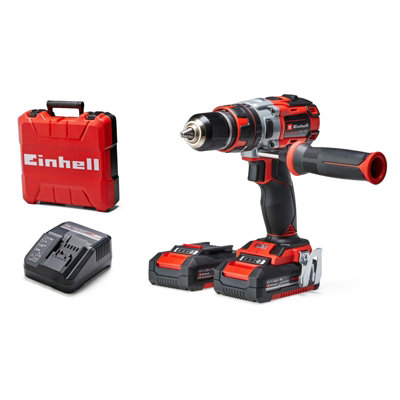 Einhell Power X-Change Cordless Combi Drill 60Nm Brushless 18V With 2 Batteries Charger And Carry Case - TP-CD 18 Li-i BL Kit