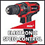 Einhell Power X-Change Cordless Drill Driver 35Nm Lightweight 18V TE-CD 18/35 Li - Solo - Body Only
