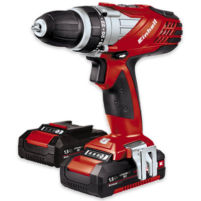 Einhell Power X-Change Cordless Drill Driver 48Nm With 2 Batteries And Charger - TE-CD 18 Li Kit