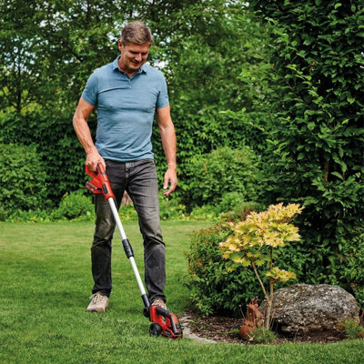 Einhell Power X-Change Cordless Grass And Hedge Trimmer Shears Ergonomic 2 in 1 Lawn Trimmer - GE-CG 18/100 Li T-Solo - Body Only