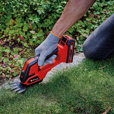 Einhell Power X-Change Cordless Handheld Grass and Bush Shears Trimmer - GE-CG 18/100 Li-Solo - Body Only