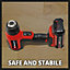 Einhell Power X-Change Cordless Heat Gun - Includes 3pc Metal Nozzle Kit - Hot Air Up To 550C - Body Only - 18V TE-HA 18 Li Solo