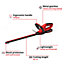 Einhell Power X-Change Cordless Hedge Trimmer - 18 Inch (46cm) - With Battery And Charger - Cutter Guard - GE-CH 1846 Li Kit
