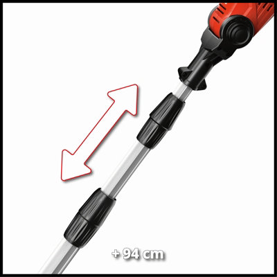 Einhell Power X-Change Cordless High Reach Hedge Trimmer Telescopic ...