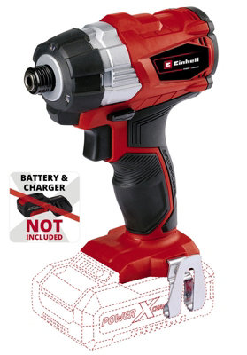 Einhell Power X-Change Cordless Impact Driver 180Nm Brushless 1/4" Hexagon Fitting Wrench TP-CI 18 Li BL-Solo - Body Only