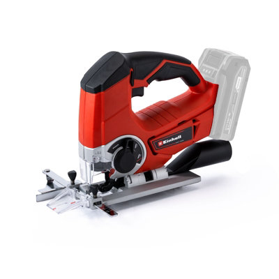 Einhell Power X-Change Cordless Jigsaw 18V - For Wood, Plastic, Steel - 47 Degree Bevel - Body Only - TE-JS 18/80 Li Solo